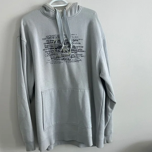 Gray Hoodie with Embroidered Detail - Picture 1 of 6